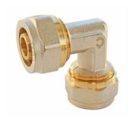 Coude égal à compression SOMATHERM FOR YOU - Ø 16 - Multicouche/Laiton