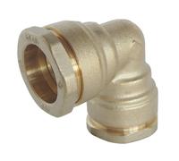 Coude égal laiton 90° ACS pour PE Ø25