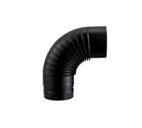 Coude emaille 90? noir mat 130