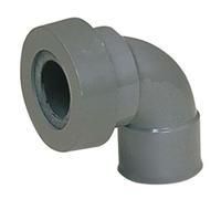 COUDE EMBOITEMENT A LEVRE PVC 32MM - A COLLER FEMELLE 32MM - NICOLL