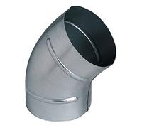 Coude galvanisé 45° - diamètre 125 mm embouti - permet le changement de direction d'un réseau à 45°