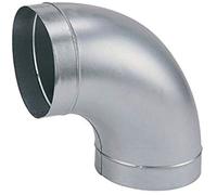 coude en acier galvanisé - diamètre 125 mm - 90 degrès - atlantic 523521
