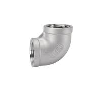 Coude en acier inoxydable 304 DN15 1/8" 1/4" 3/8" 1/2" 3/4" 2,5 cm BSPT mâle femelle pour tuyaux et vannes raccords de tuyaux d'eau (F-F, 1/4")