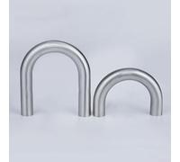 Coude en acier inoxydable poli à 180 degrés en forme de U 304 pour les applications de pliage de tuyaux et de réparation automobile (19 mm)