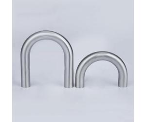 Coude en acier inoxydable poli à 180 degrés en forme de U 304 pour les applications de pliage de tuyaux et de réparation automobile (19 mm)