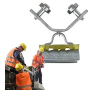 Coude en fer pour câbles - Poulie de levage coudée avec roues à roulements, équipement pour câble d'acier à haute charge avec remorquage pour travaux de construction et d'ateliers