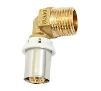 Coude Equerre Mâle Multicouche à Sertir/Diam 32-26x34(1")
