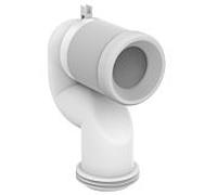 Ideal Standard Raccord universel WC coude à 90° rallonge réglable sortie verticale surface neutre