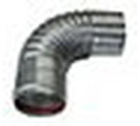 Coude étanche en aluminium 90° - Ø 100 mm - SEET - CE10090