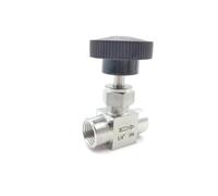 Coude femelle de 1/8", 1/4", 3/8", 1/2", vanne à aiguille à 90 degrés, coude de grue en acier inoxydable 304, contrôle du débit d'eau, gaz, huile (6,35 mm)