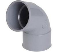 Coude femelle-femelle 67°30, pvc gris - ø 32 mm, nicoll, ref. Ucf66 G