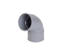 Coude femelle-femelle 67°30, pvc gris - ø 32 mm, nicoll, ref. Ucf66