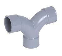 Coude femelle-femelle NICOLL double parallèle à 87°30 - PVC gris - Ø 100 mm - OT88