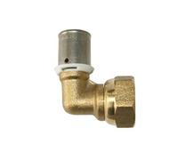 Somatherm Coude écrou tournant PER à sertir 16 mm x 20/27 3/4" Fixoconnect