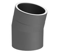 Coude fixe 15° - double paroi - gris - Tecnovis TEC-Protect 130mm