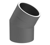 Coude fixe 30° - double paroi - gris - Tecnovis TEC-Protect 150mm