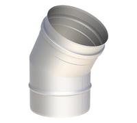 Coude fixe 30° inox - simple paroi - Tecnovis TEC-EW-CLASSIC 140 mm