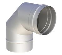 Coude fixe 90° inox - simple paroi - Tecnovis TEC-EW-CLASSIC 180 mm