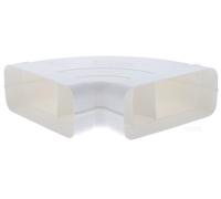 Coude horizontal double femelle 90° rectangulaire