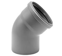 HTSafe Tuyau coudé DN 110-45 ° - Tuyau d'évacuation coudé en plastique
