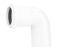 Coude HT DN 32/90 87° en plastique PP blanc | avec joint | Joint en caoutchouc | Installation des eaux usées | Système HT complet