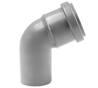 Coude HT DN 50 45° gris - Coude HT à 45 degrés - DN 50 - Surface intérieure lisse - Résistant aux chocs