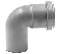 Coude HT DN 75 90° gris | Coude d'évacuation à 90 ° | DN 75 PP | Résistant aux produits chimiques et à la température