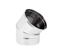 Coude incurvé en acier inoxydable 200 mm 5 dixièmes AISI 304 (45 degrés)
