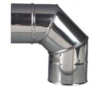 Coude inox à 90° - simple paroi - secteurs lisses - diamètre 139 mm TEN