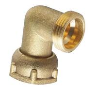 Coude laiton 90° avec écrou prisonnier M15x21 - F15x21 BRICOZOR