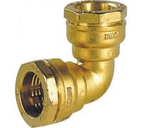 Coude laiton à serrage extérieur - diamètre 20 DECA