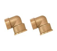 Coude laiton mâle-femelle 26x34 | Boutté CX26 (Lot de 2)