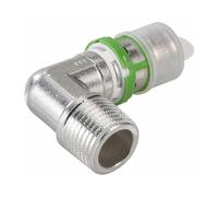 Coude Laiton Multicouche à Visser Comap Mâle 1' - Diamètre 32 Mm