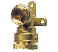 Coude laiton mural femelle à serrage extérieur Ø 25 Ø 15/21 SFERACO