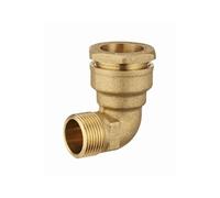 Coude laiton pour tuyau polyéthylène mâle M1/2' (15x21) - Ø 20 mm - 1724-2015L1