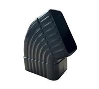 Coude latéral rectangulaire à 65°, adaptateur de coude de descente de gouttière en alliage d'aluminium, connecteur à 90 degrés pour extension de tuyau de pluie, connexion de canalisation