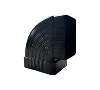 Coude latéral rectangulaire à 90°, adaptateur coudé de gouttière en alliage d'aluminium, connecteur à 90 degrés pour extension de tuyau de pluie, connexion de canalisation