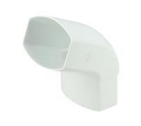 Coude mâle-femelle 67° tube descente ovation ""TD95"" 90x56, Blanc