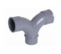 Coude mâle-femelle double parallèle à 87°30 - PVC gris - Ø 40 mm - OH8