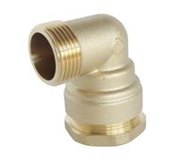 Coude Mâle laiton pour tube PE D40 - M33/42 - Sens unique de montage