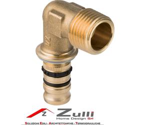 COUDE MEPLA HOMME GEBERIT EN LAITON