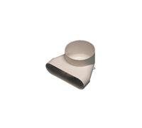 Coude Minigaine blanc mixte vertical ?quivalent D125 60x200