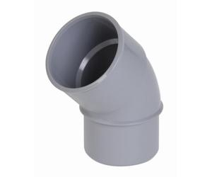 Coude NICOLL simple - PVC gris