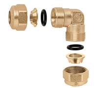 Coude O-ring égal laiton Ø10 pour tube cuivre - THERMADOR 90510