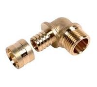 Coude PER pour tube 10x12 sortie mâle DN 12 12x17 G