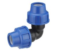 Coude plastique pour tuyau polyéthylène D25 - NOYON - 1722P-25ET