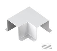 Coude plat de rechange à 90 degrés pour intérieur et extérieur - 10,2 x 10,2 cm - Pour climatiseurs centraux