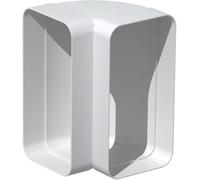 coude plat pvc rigide - 90 degrès verticale - 40 x 110 mm