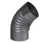 Coude plissé à 45° aluminié 167 mm TEN 374167