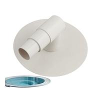 Coude pour Skimmer - Connecteur Fiable pour Skimmer De Piscine, Idéal pour L'Entretien De La Piscine | Conception Robuste Et Durable, Convient pour Les Plaques Skimmer Standard, Installation Si